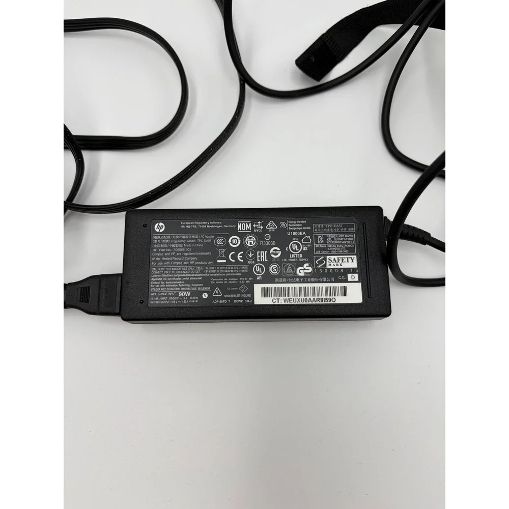 HP AC Adapter TPC-DA57 90W 19.5V‎ 4.62A Black Good 709566-003 Laptop Charger